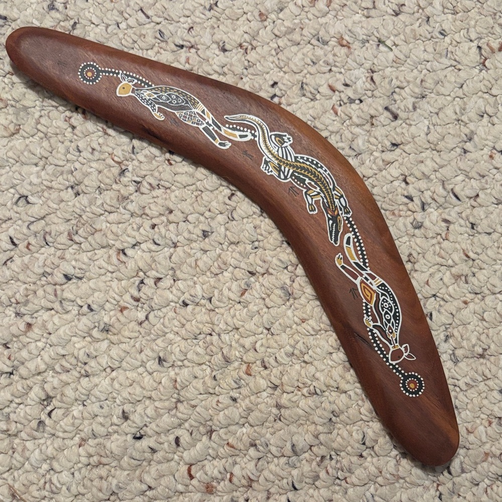 🔥5 FOR $25🔥 Handcrafted in Australia Brown Boomerang Decor